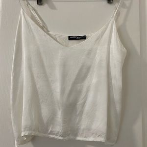 Brandon Melville White Cropped Tank Top